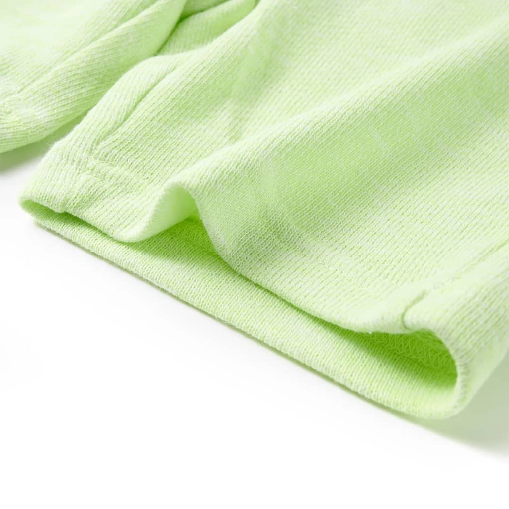 Calções de criança com cordão amarelo néon 128