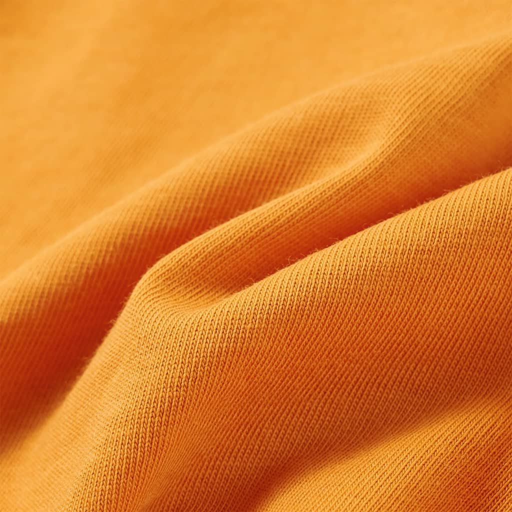 T-shirt de manga comprida para criança cor ocre 128