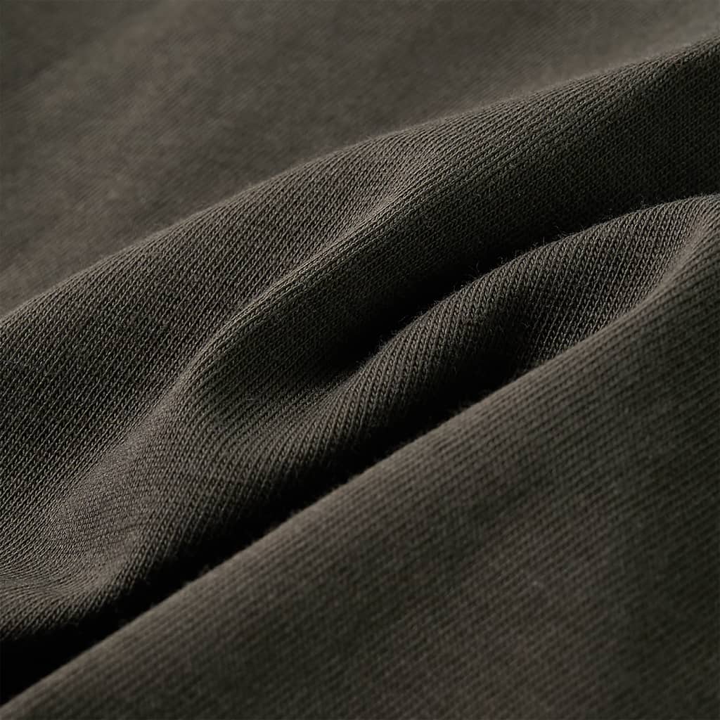 T-shirt de manga comprida para criança cor caqui 128