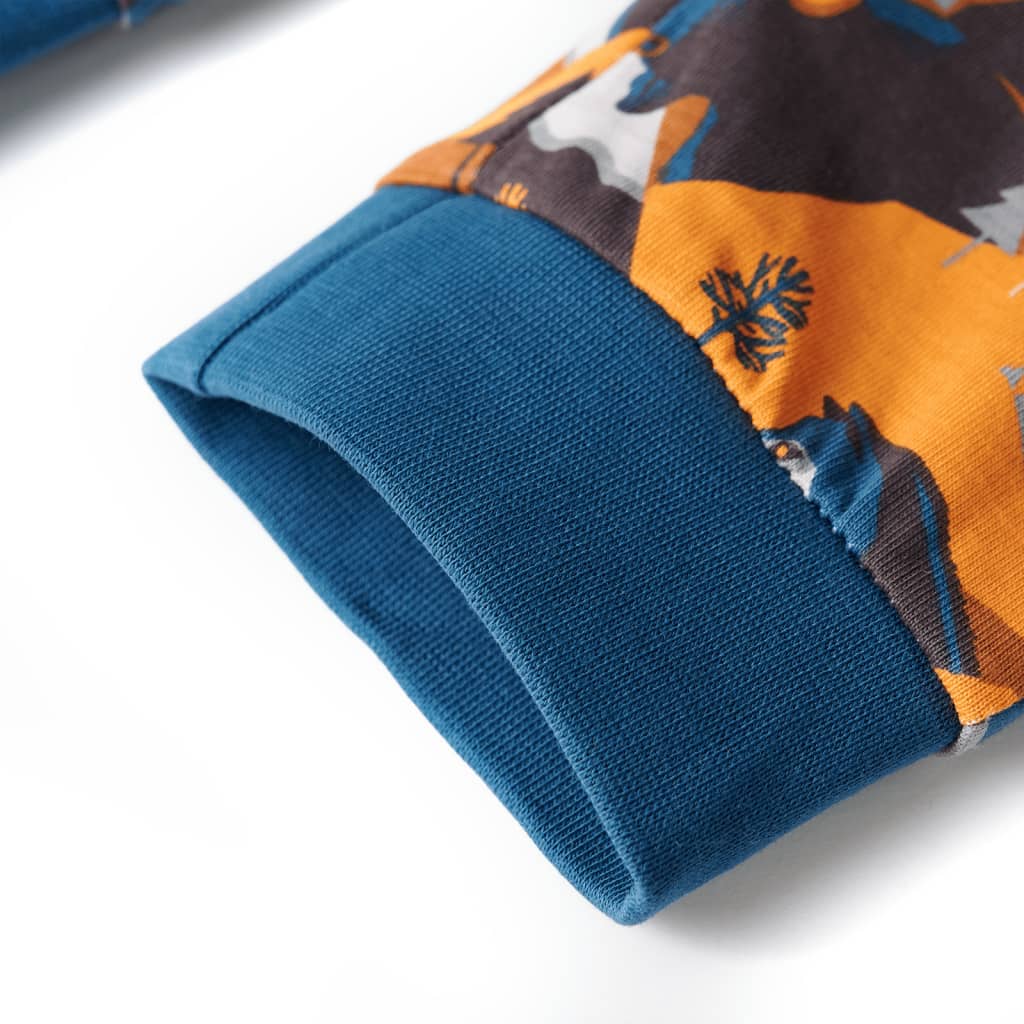 Pijama de manga comprida para criança conhaque 104