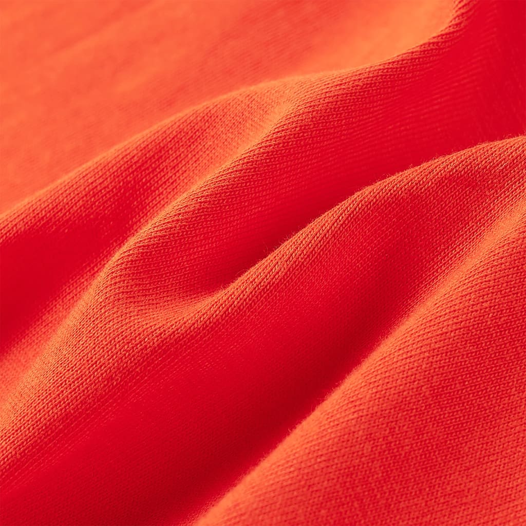 T-shirt de manga comprida para criança laranja brilhante 116