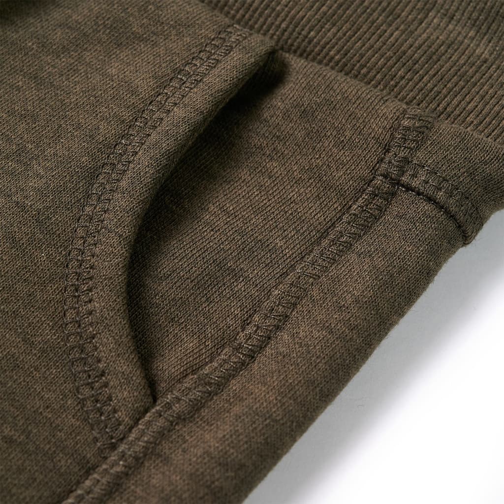 Calças de fato de treino para criança caqui mesclado 140