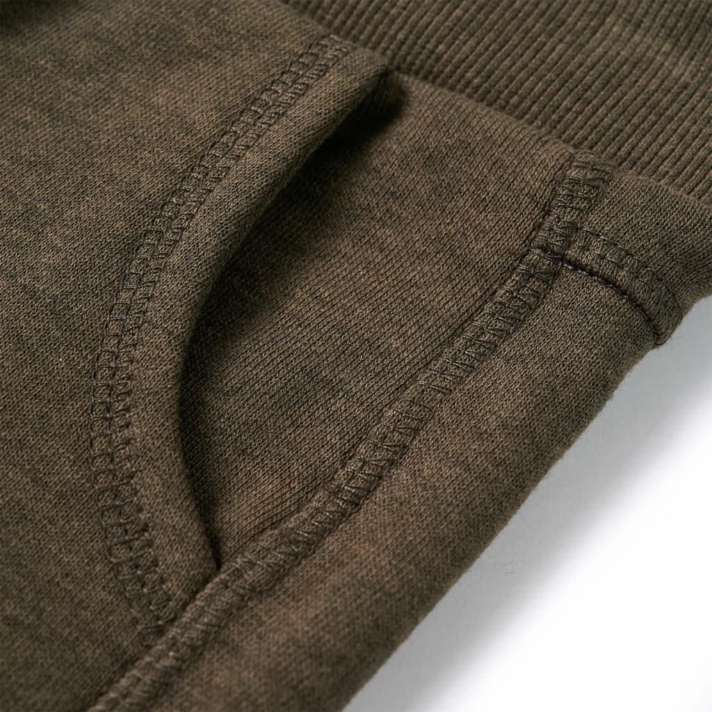 Calças de fato de treino para criança caqui mesclado 140