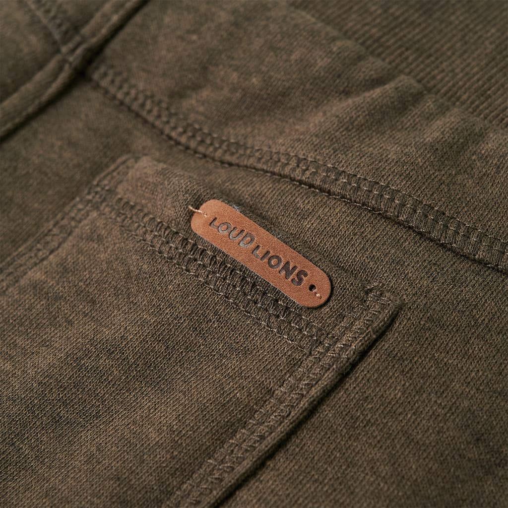 Calças de fato de treino para criança caqui mesclado 140