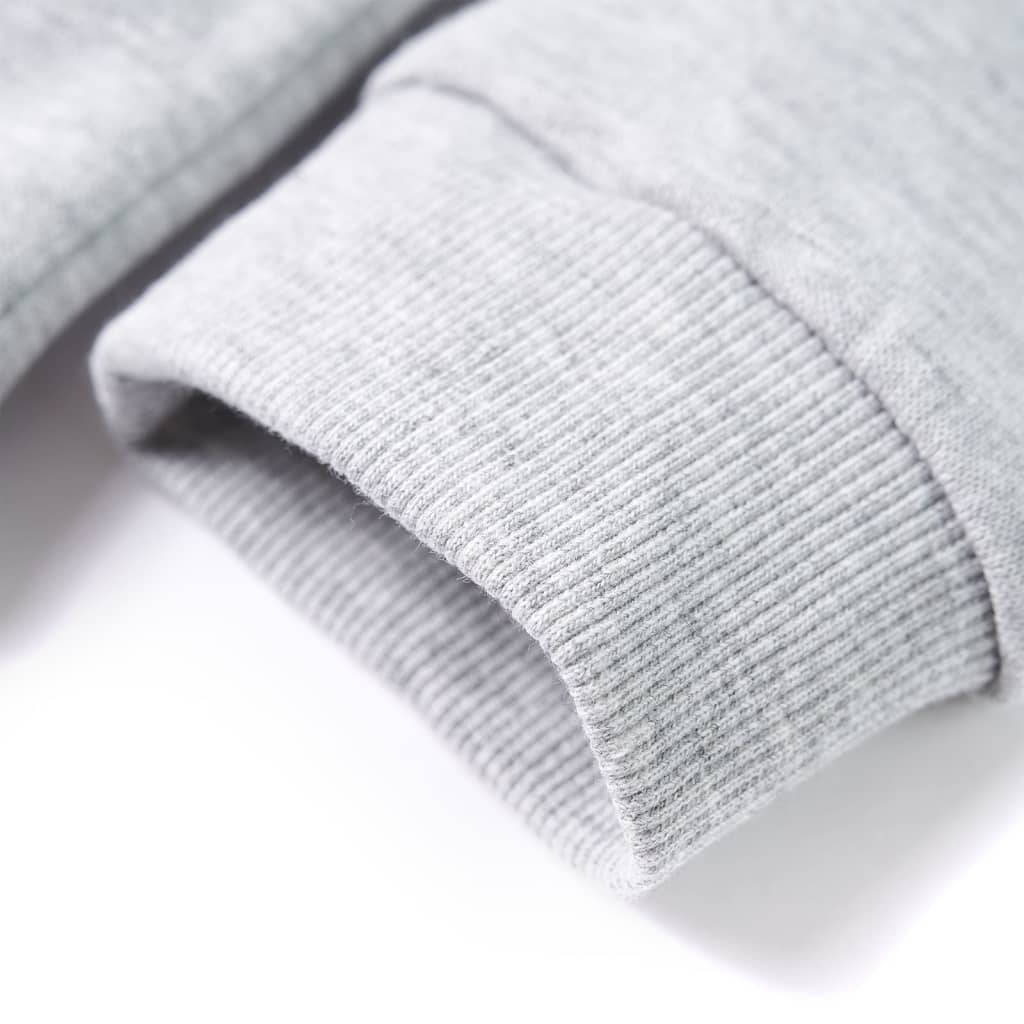 Sweatshirt para criança com capuz azul-marinho mesclado e laranja 128