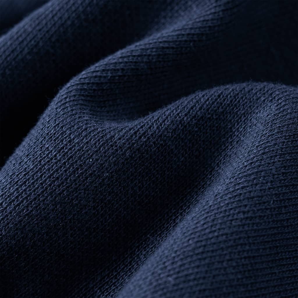 Calças de fato de treino para criança azul-marinho mesclado 140