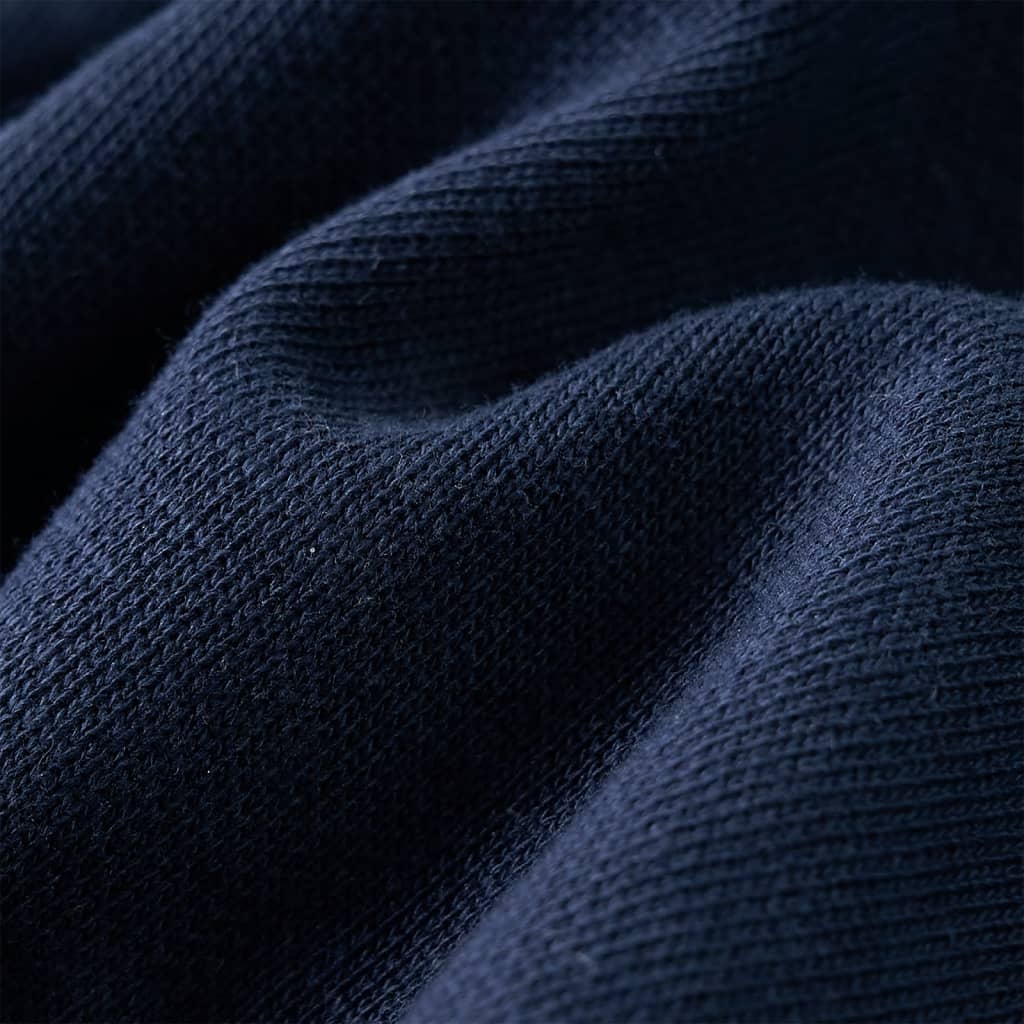 Calças de fato de treino para criança azul-marinho mesclado 140