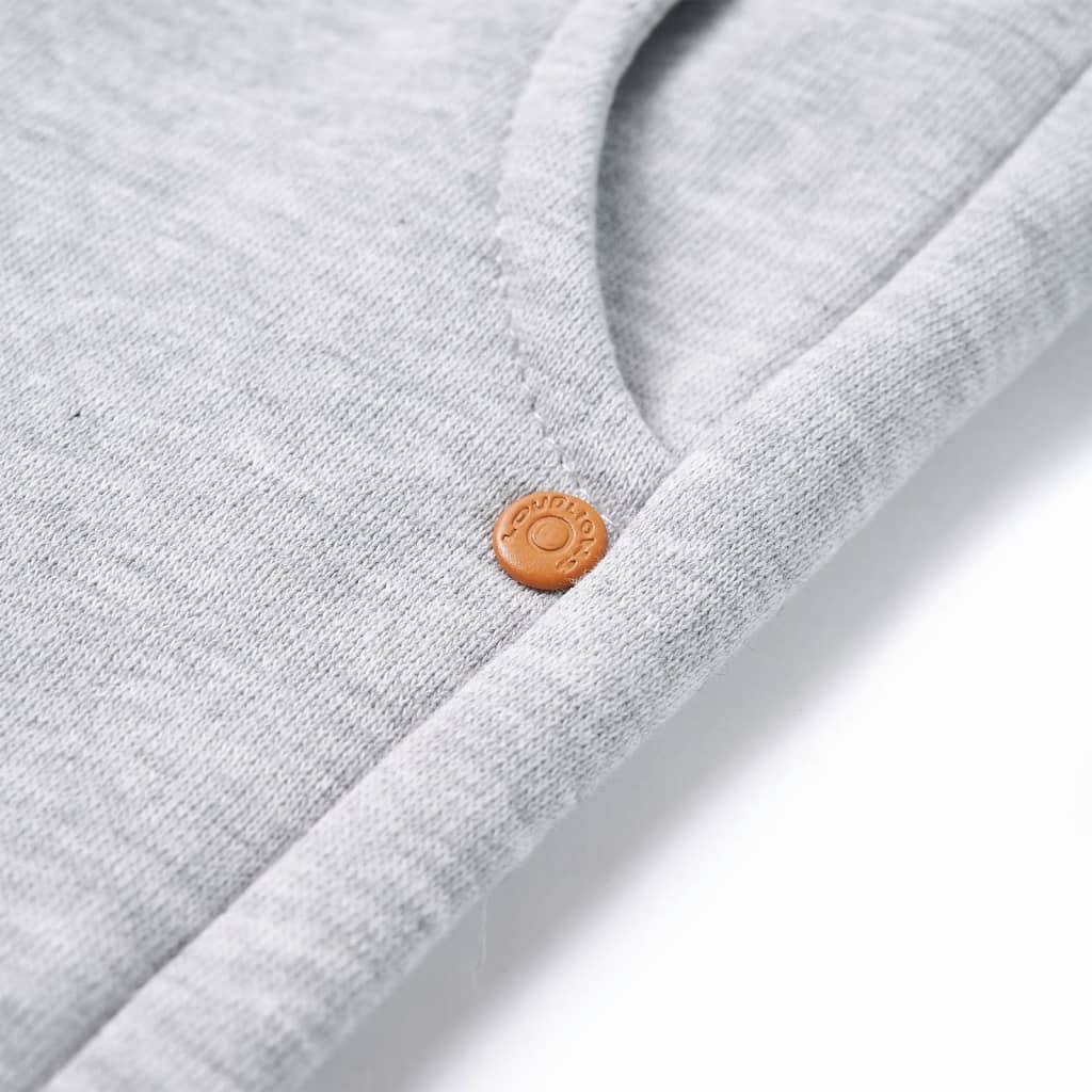 Calças de fato de treino para criança azul-marinho mesclado 140