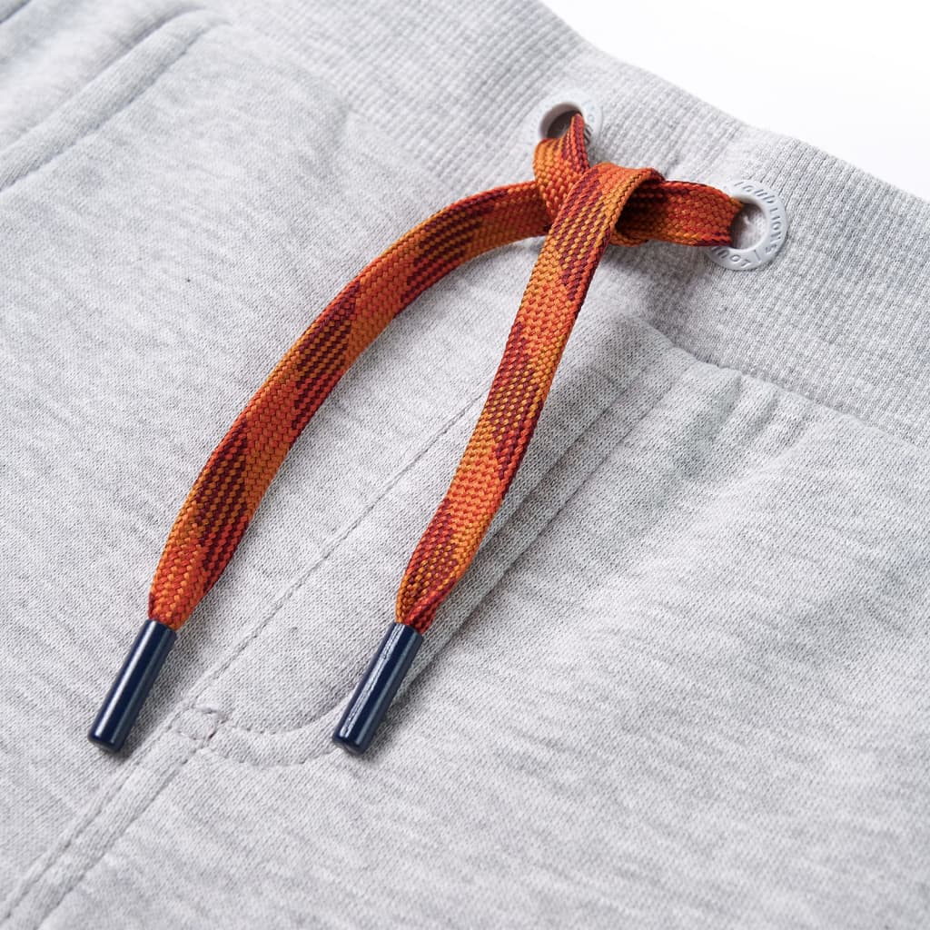 Calças de fato de treino para criança azul-marinho mesclado 140