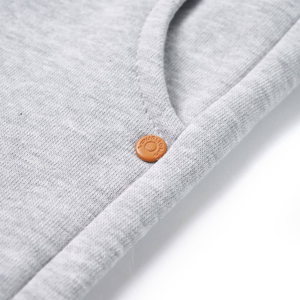 Calças de fato de treino para criança azul-marinho mesclado 140