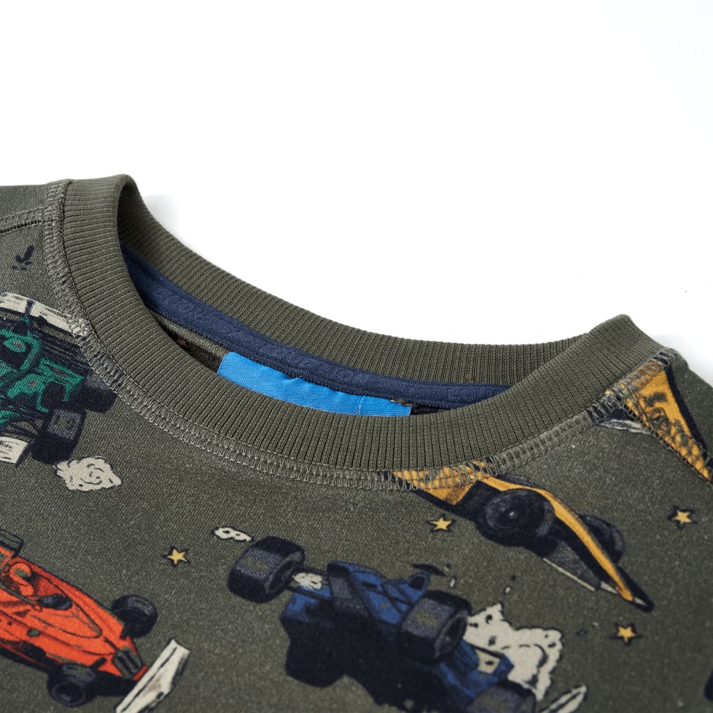 Sweatshirt para criança cor caqui 140