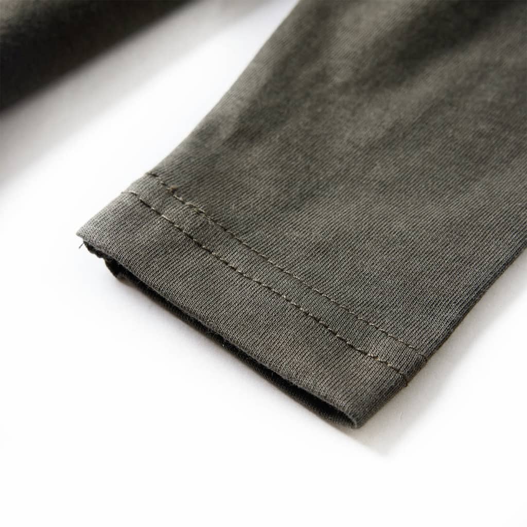 T-shirt de manga comprida para criança caqui 104