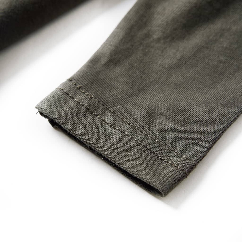 T-shirt de manga comprida para criança caqui 104