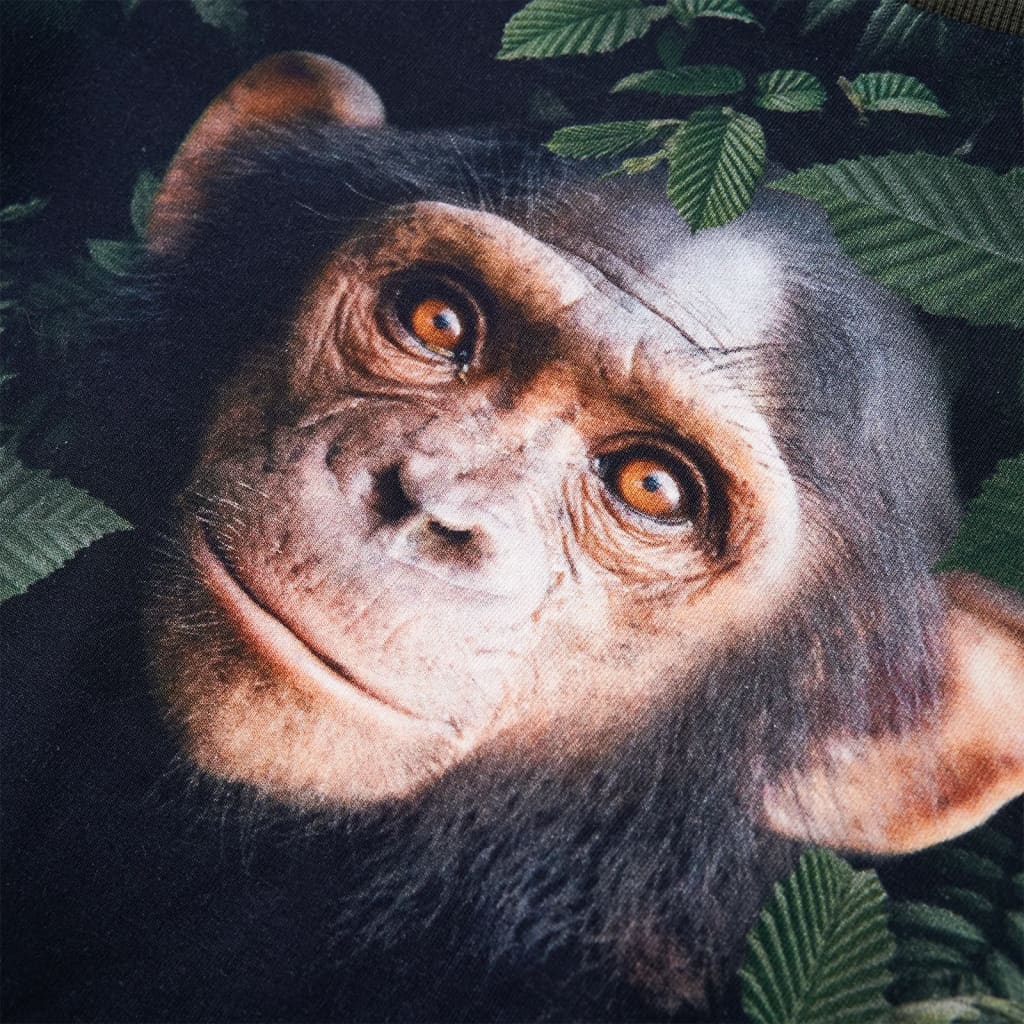 Sweatshirt para criança cor caqui-escuro 140