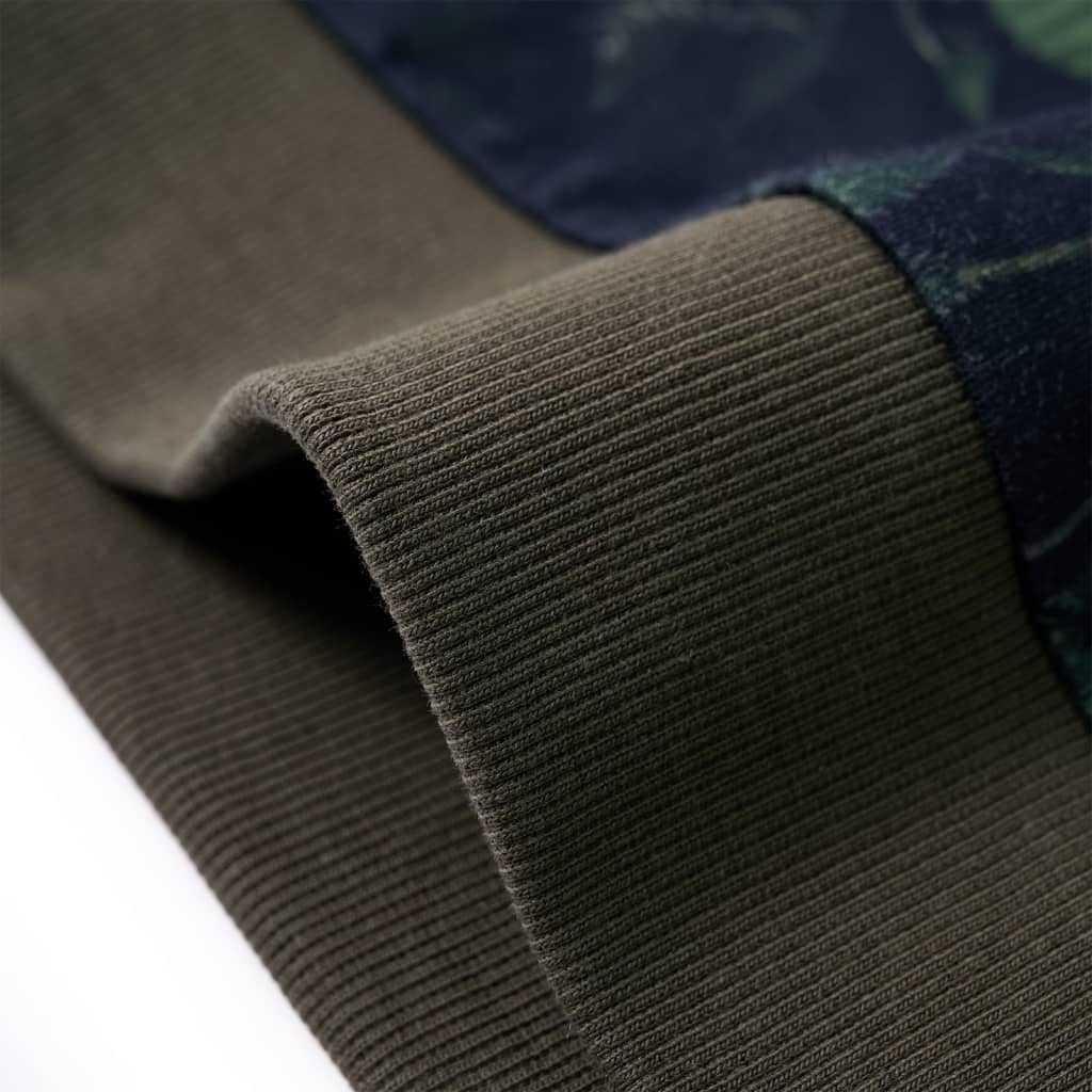 Sweatshirt para criança cor caqui-escuro 140