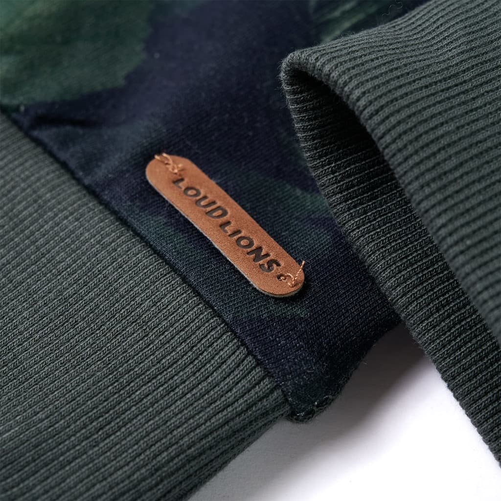 Sweatshirt para criança cor caqui-escuro 140