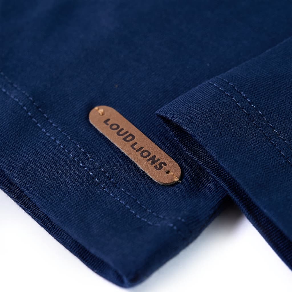 T-shirt de manga comprida para criança cor ocre 140