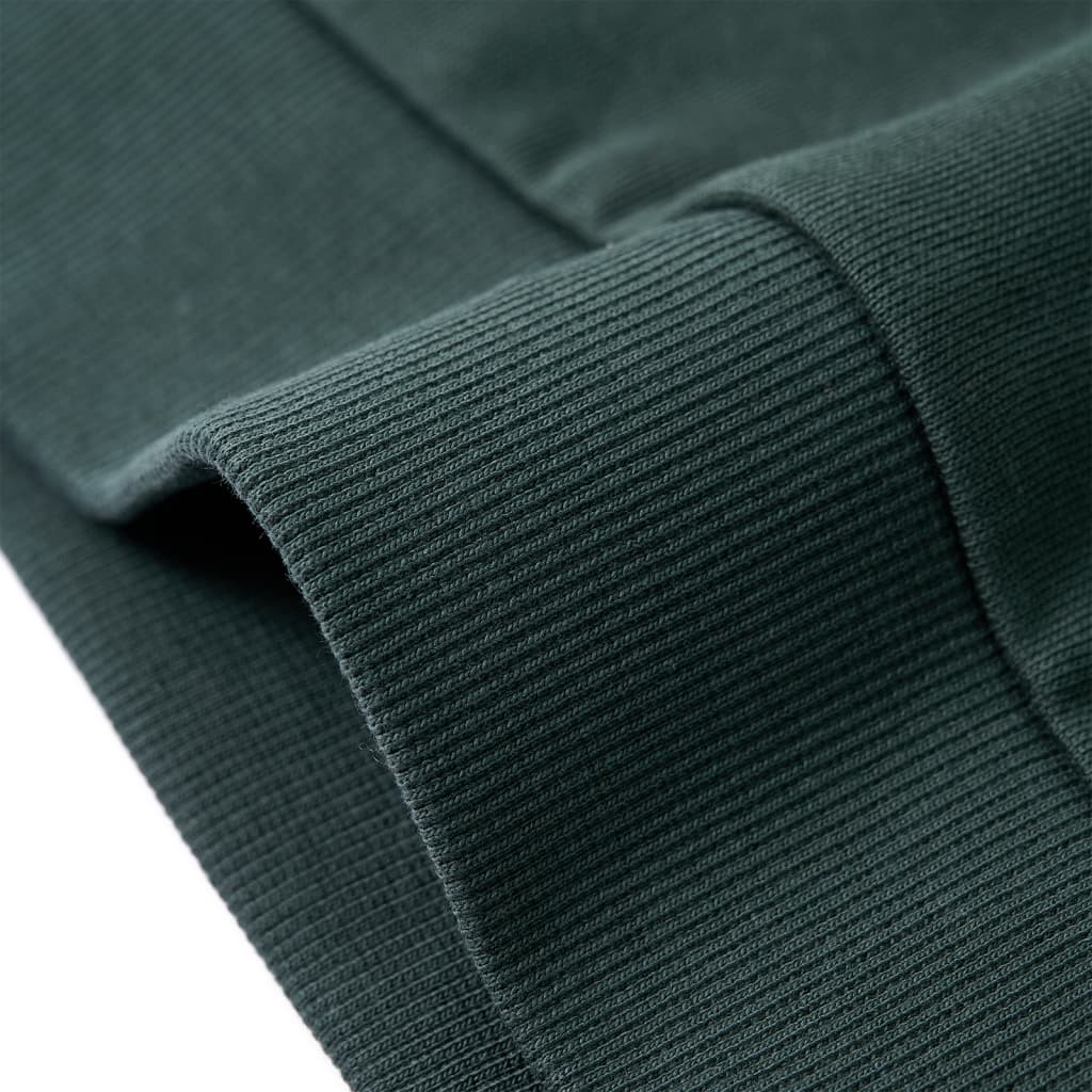 Sweatshirt para criança verde-escuro 128
