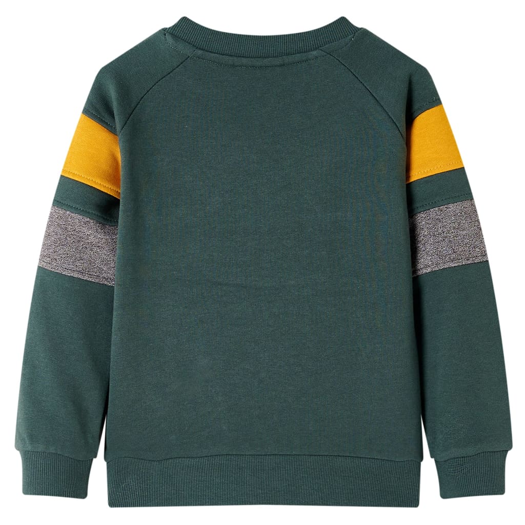 Sweatshirt para criança verde-escuro 128