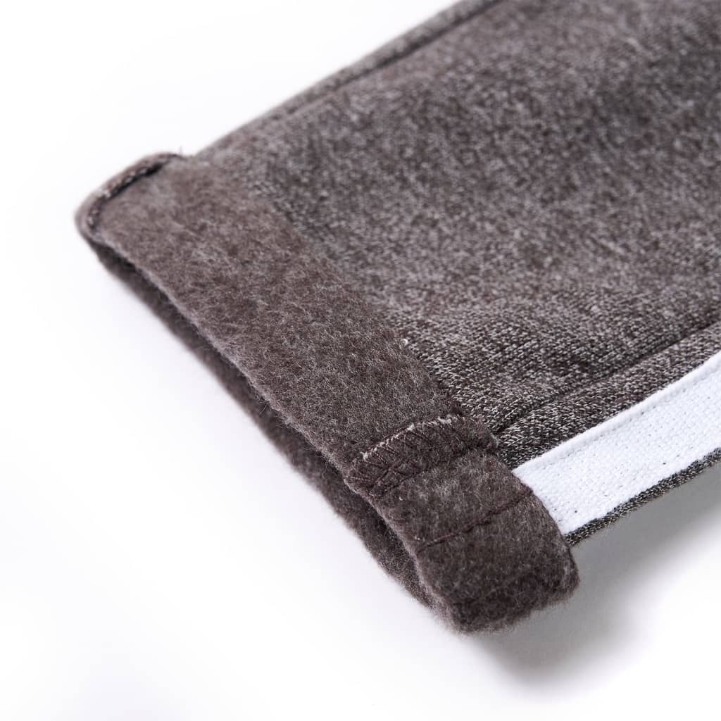 Calças de fato de treino para criança cinzento-escuro mesclado 140