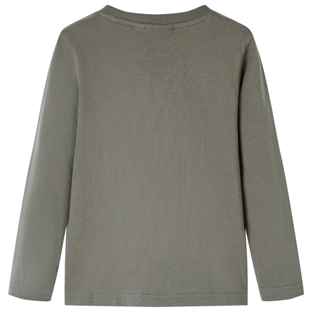 T-shirt de manga comprida para criança caqui 116