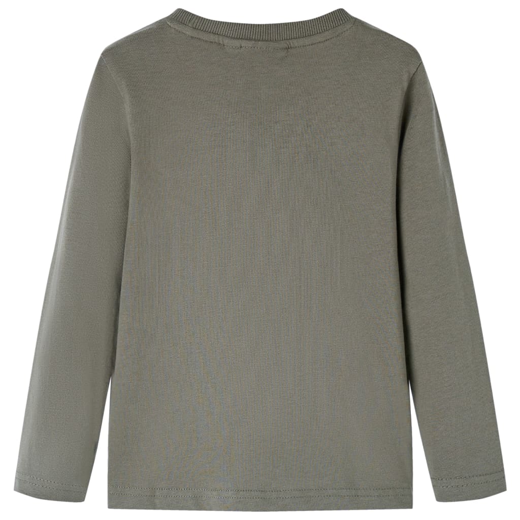 T-shirt de manga comprida para criança caqui 116
