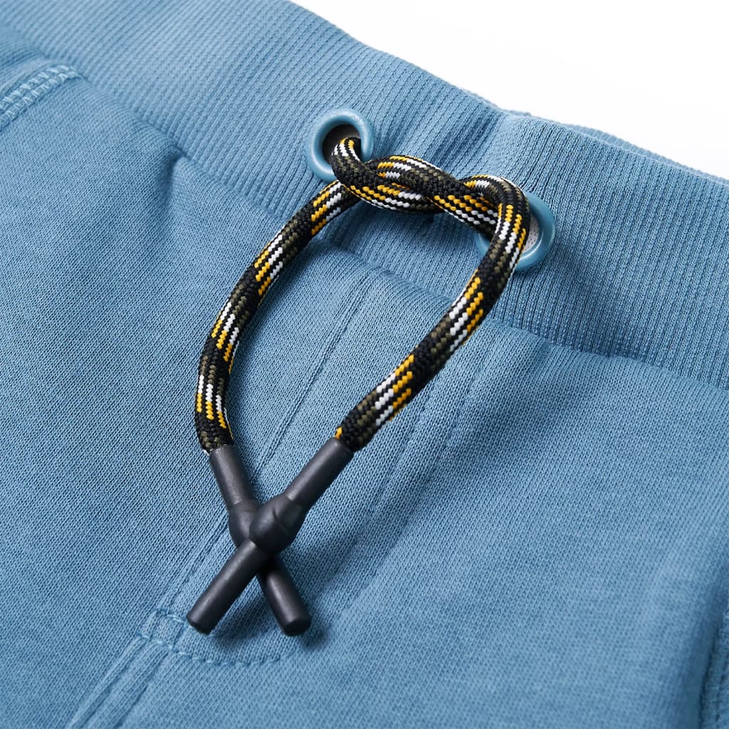 Calças de fato de treino para criança azul-médio 140