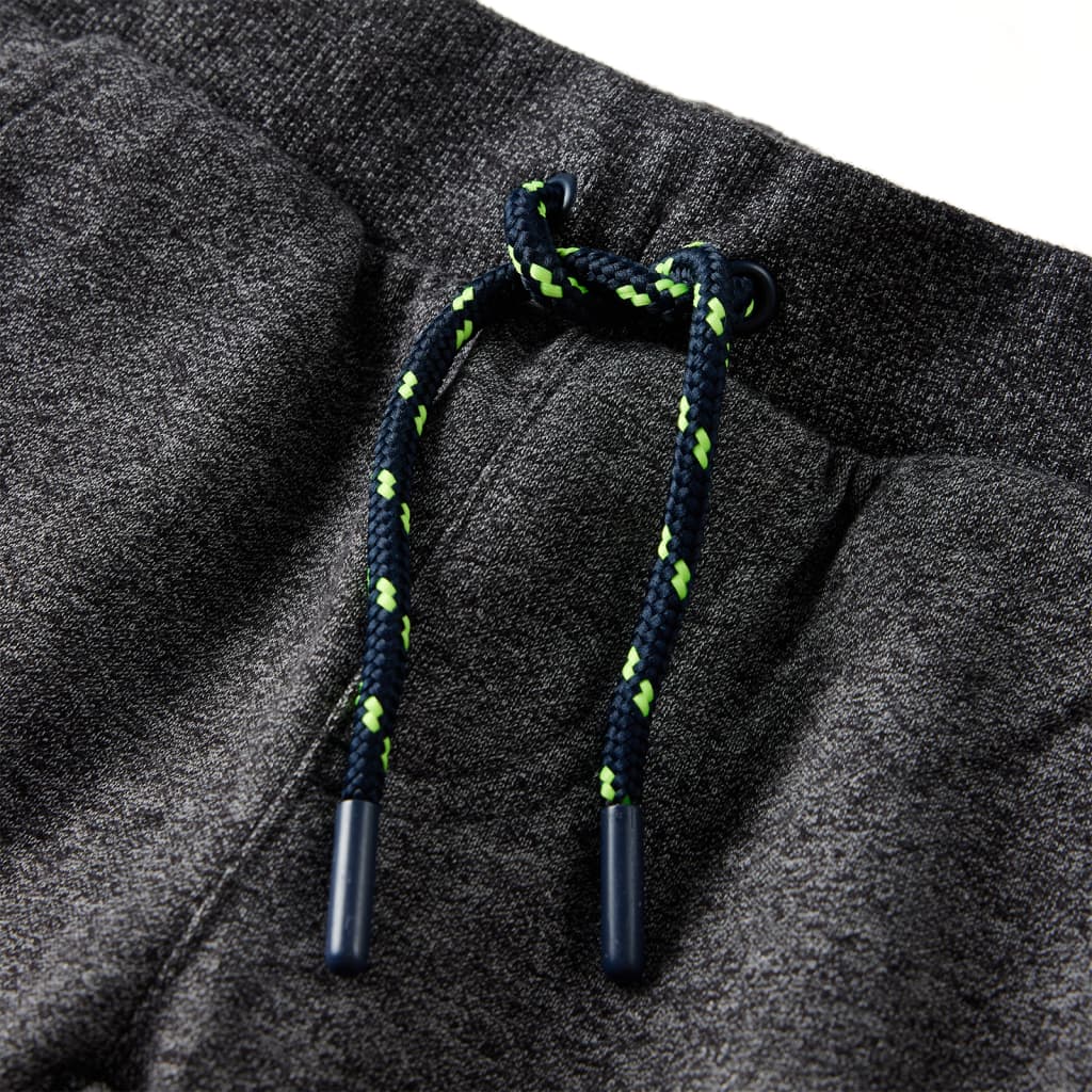 Calças de fato de treino para criança cinzento mesclado 140