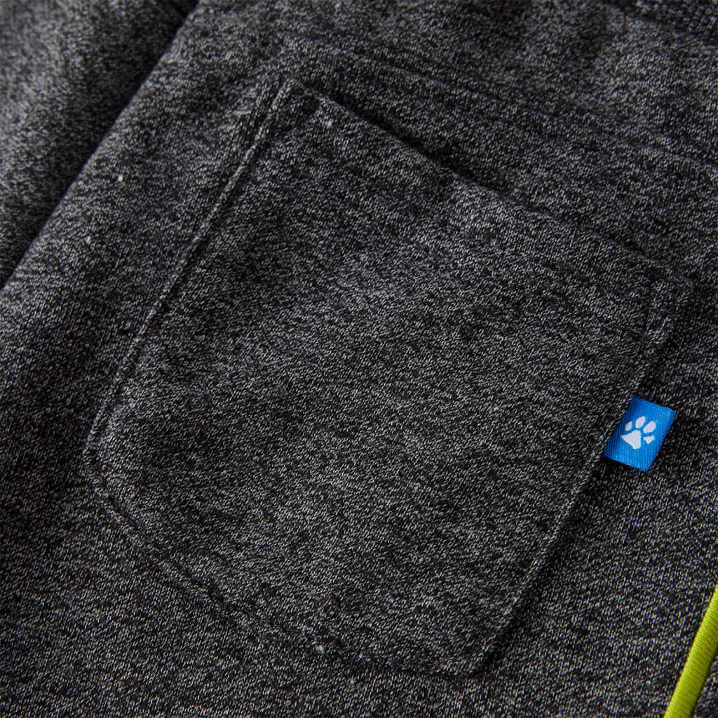 Calças de fato de treino para criança cinzento mesclado 140