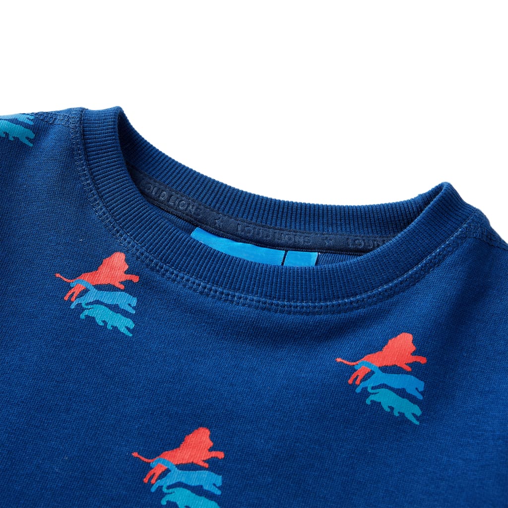 Sweatshirt para criança azul-escuro 104