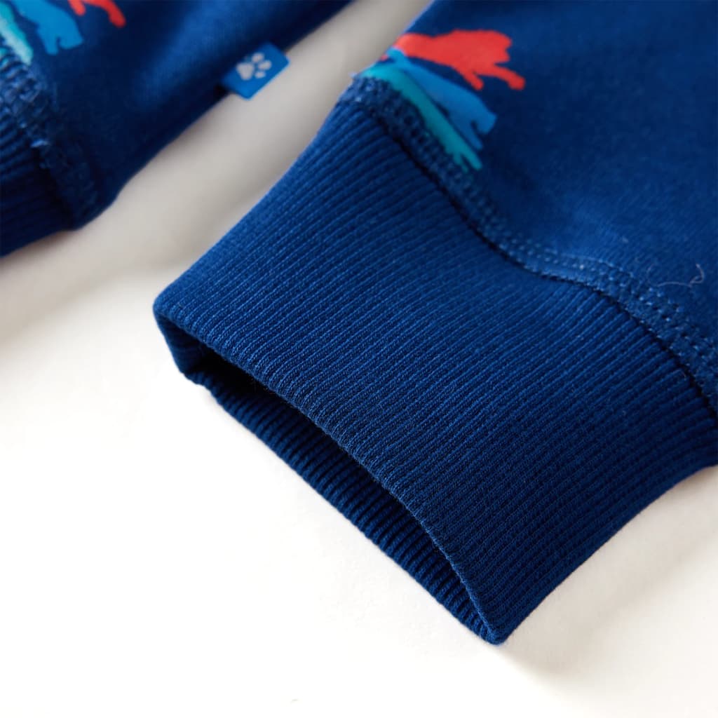 Sweatshirt para criança azul-escuro 104
