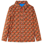 Camisa para criança cor ferrugem-claro 140