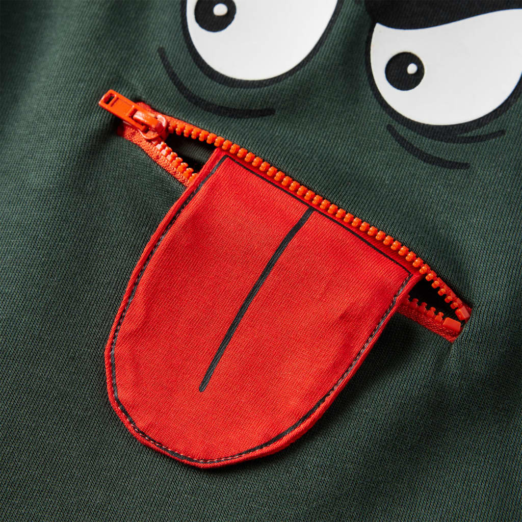 Camisola para criança verde-escuro 92