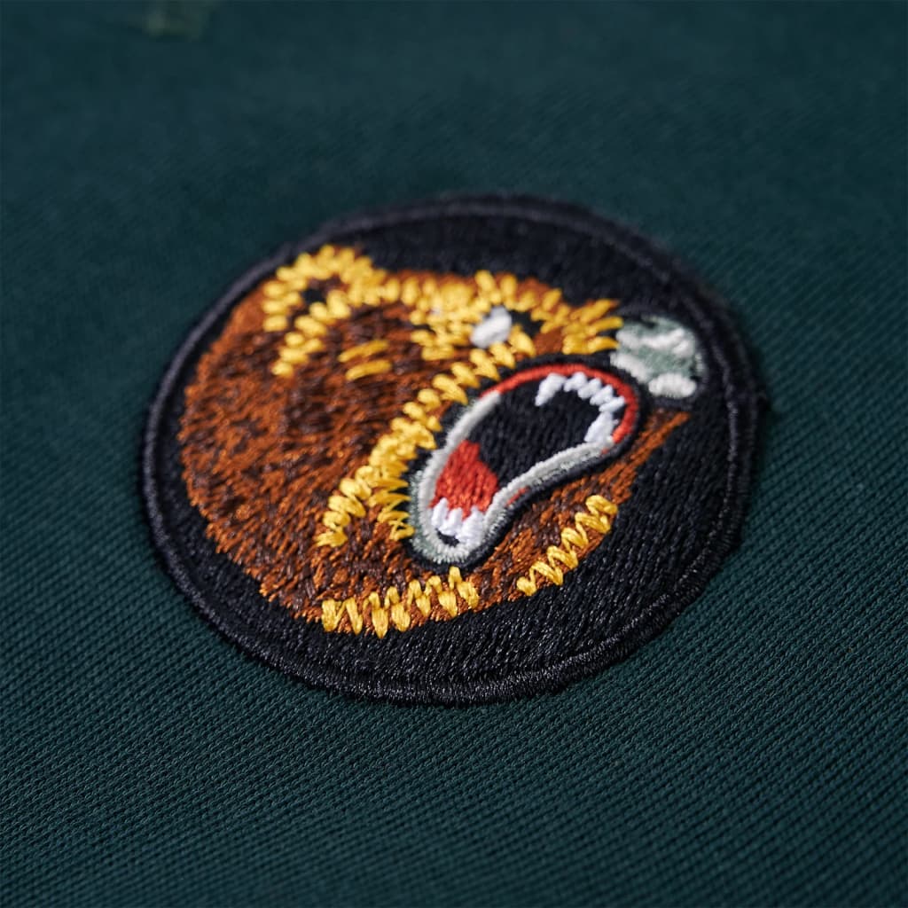 Sweatshirt para criança verde-musgo 128