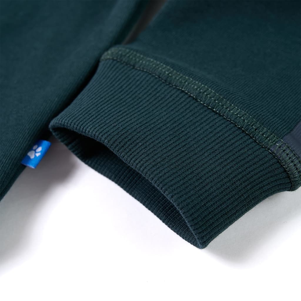 Sweatshirt para criança verde-musgo 128