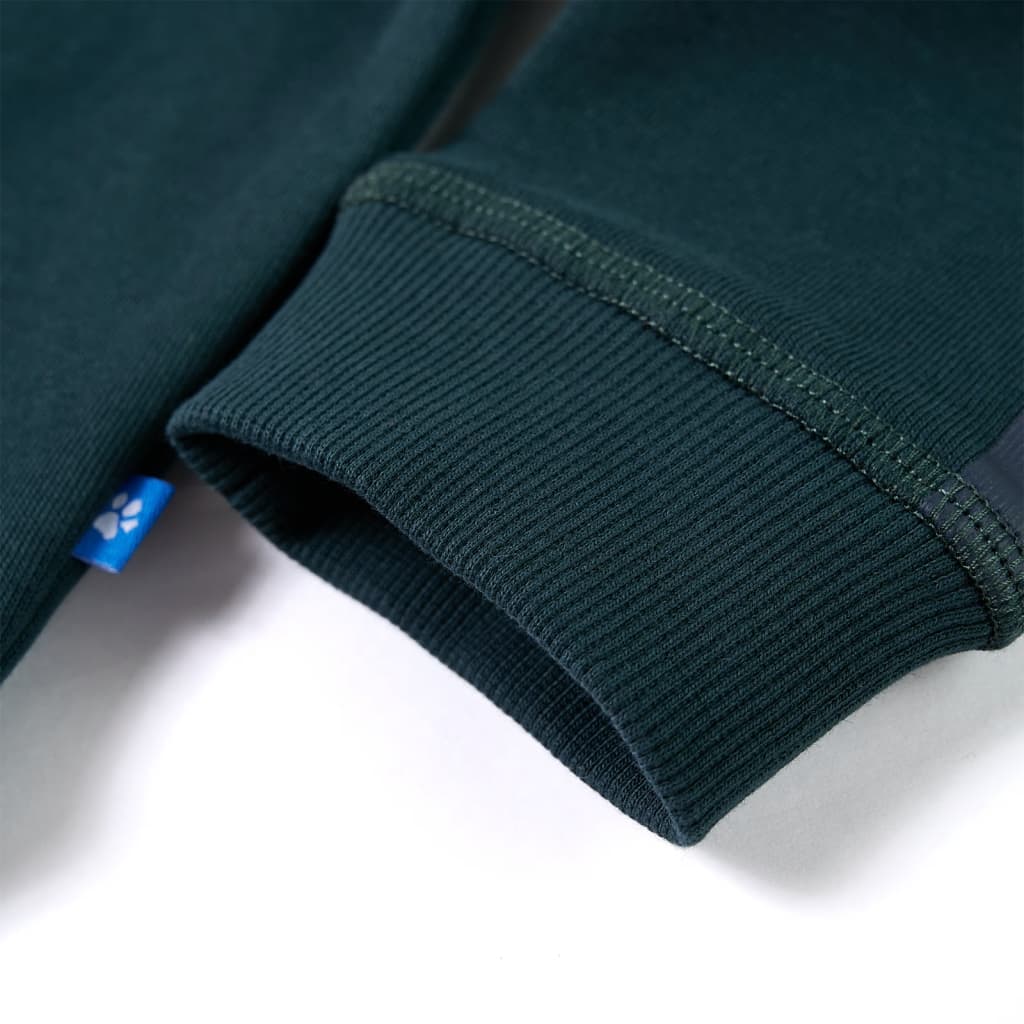 Sweatshirt para criança verde-musgo 128