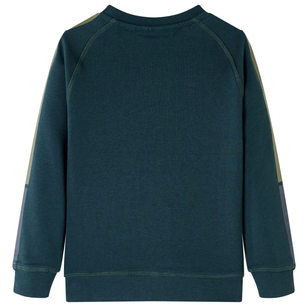 Sweatshirt para criança verde-musgo 128