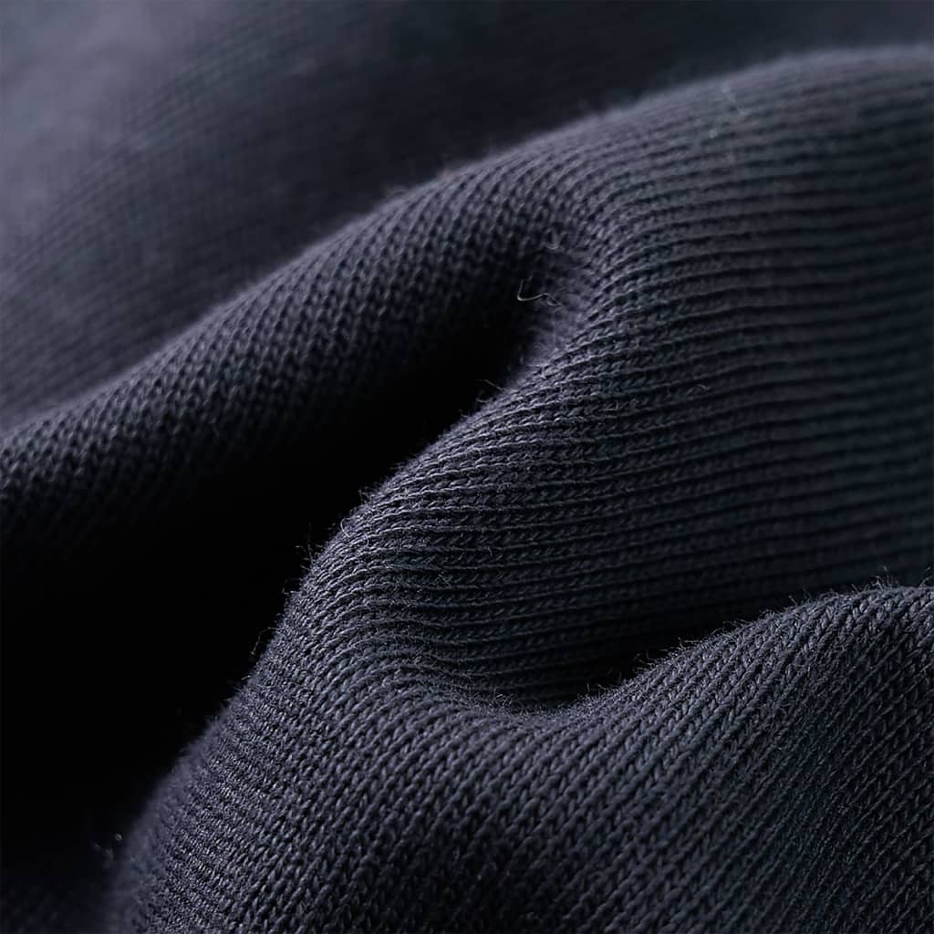 Sweatshirt para criança com capuz e meio fecho antracite/conhaque 128