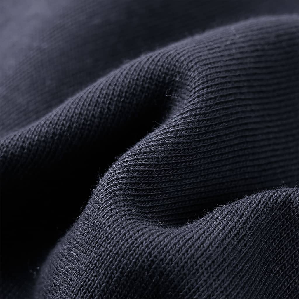 Sweatshirt para criança com capuz e meio fecho antracite/conhaque 128