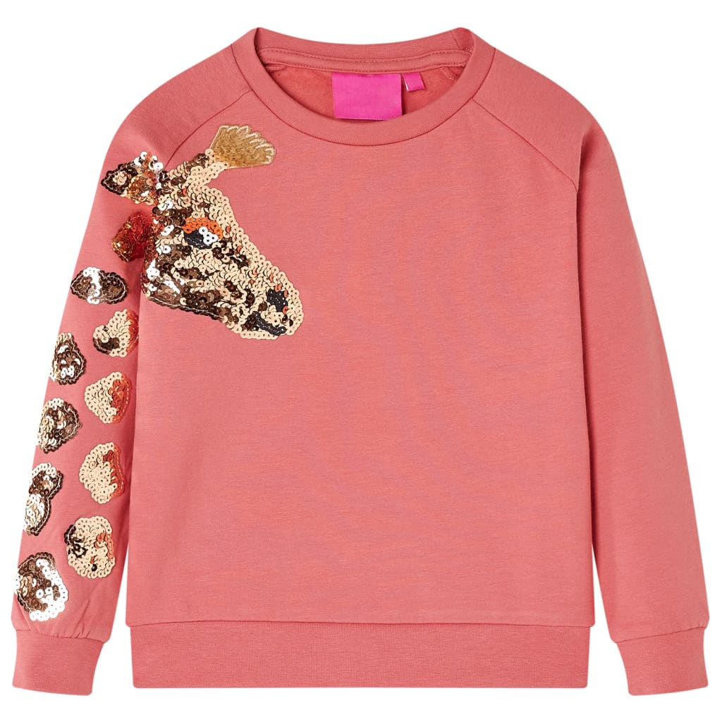 Sweatshirt para criança rosa-velho 128