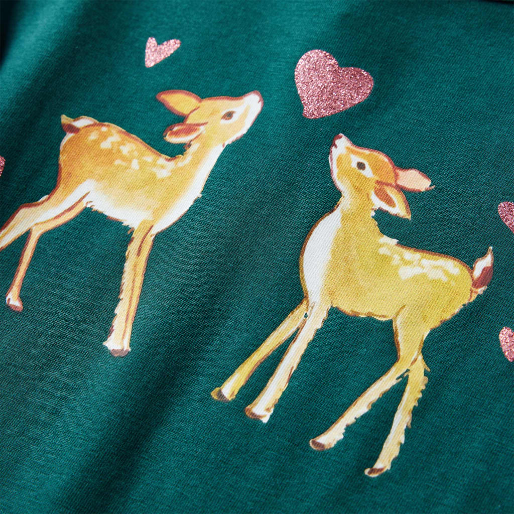 T-shirt de manga comprida para criança azul-marinho 140