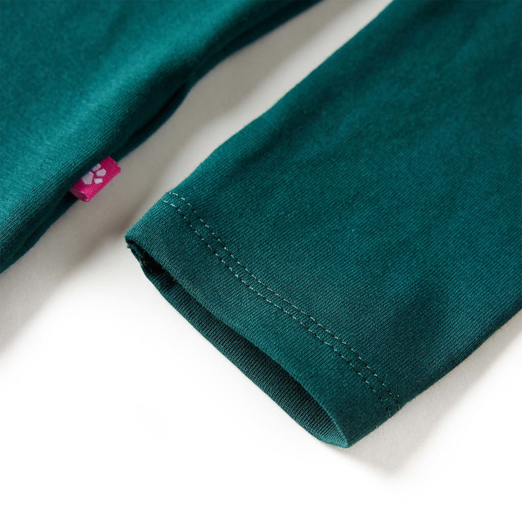 T-shirt de manga comprida para criança azul-marinho 140