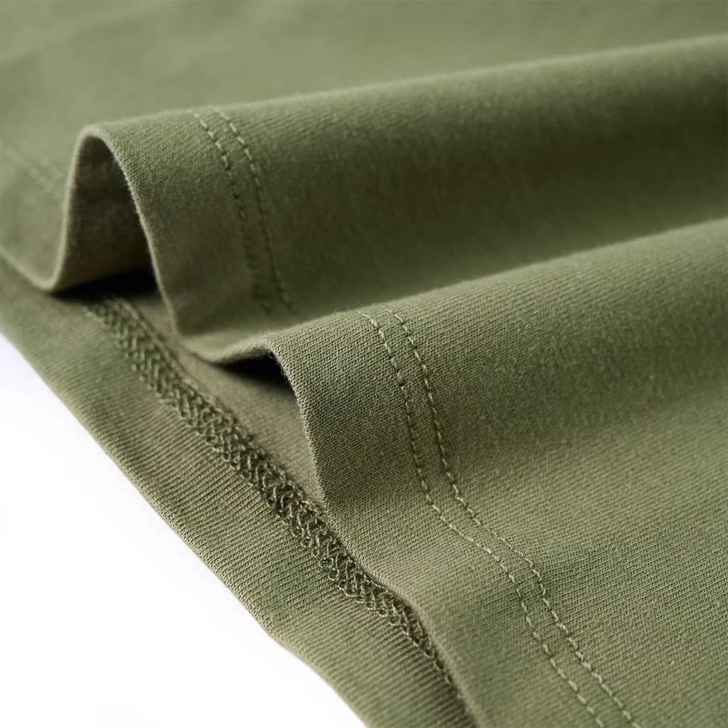 T-shirt de manga comprida para criança caqui 140