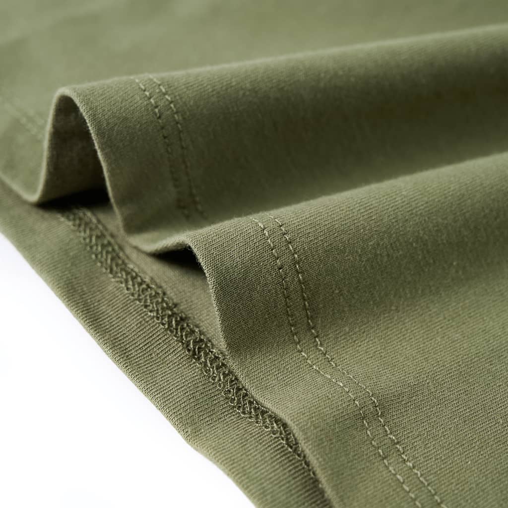 T-shirt de manga comprida para criança caqui 140