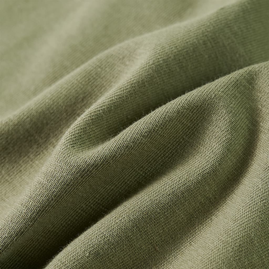 T-shirt de manga comprida para criança caqui 140