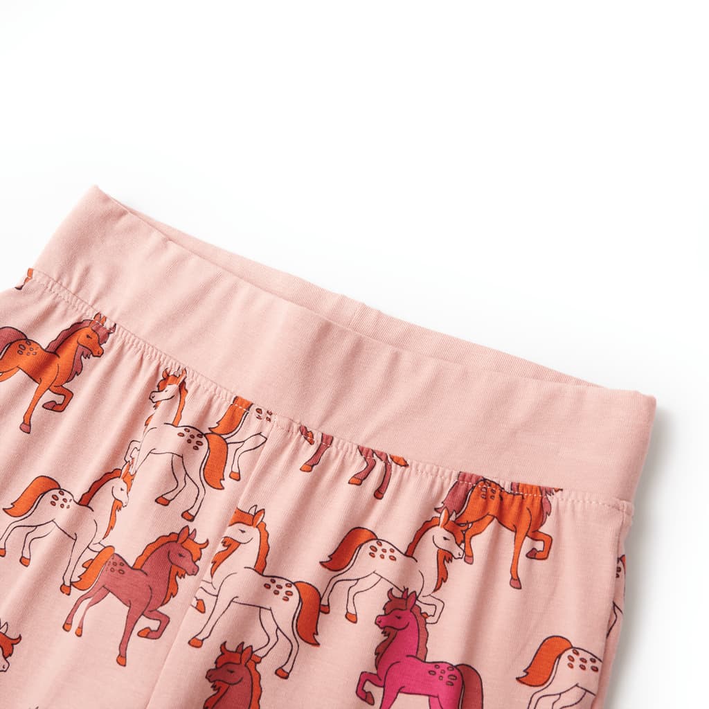 Pijama de manga comprida para criança rosa-claro 116