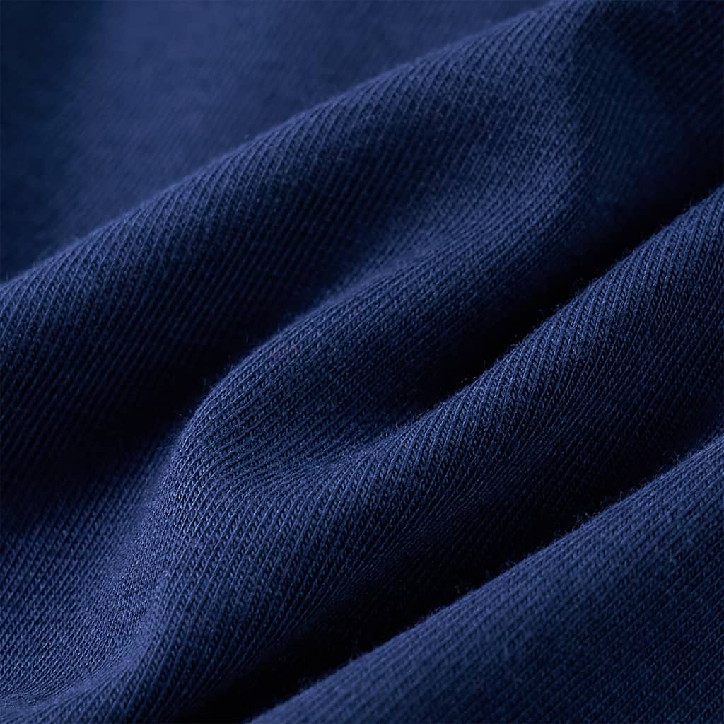 T-shirt de manga comprida para criança azul-marinho 140