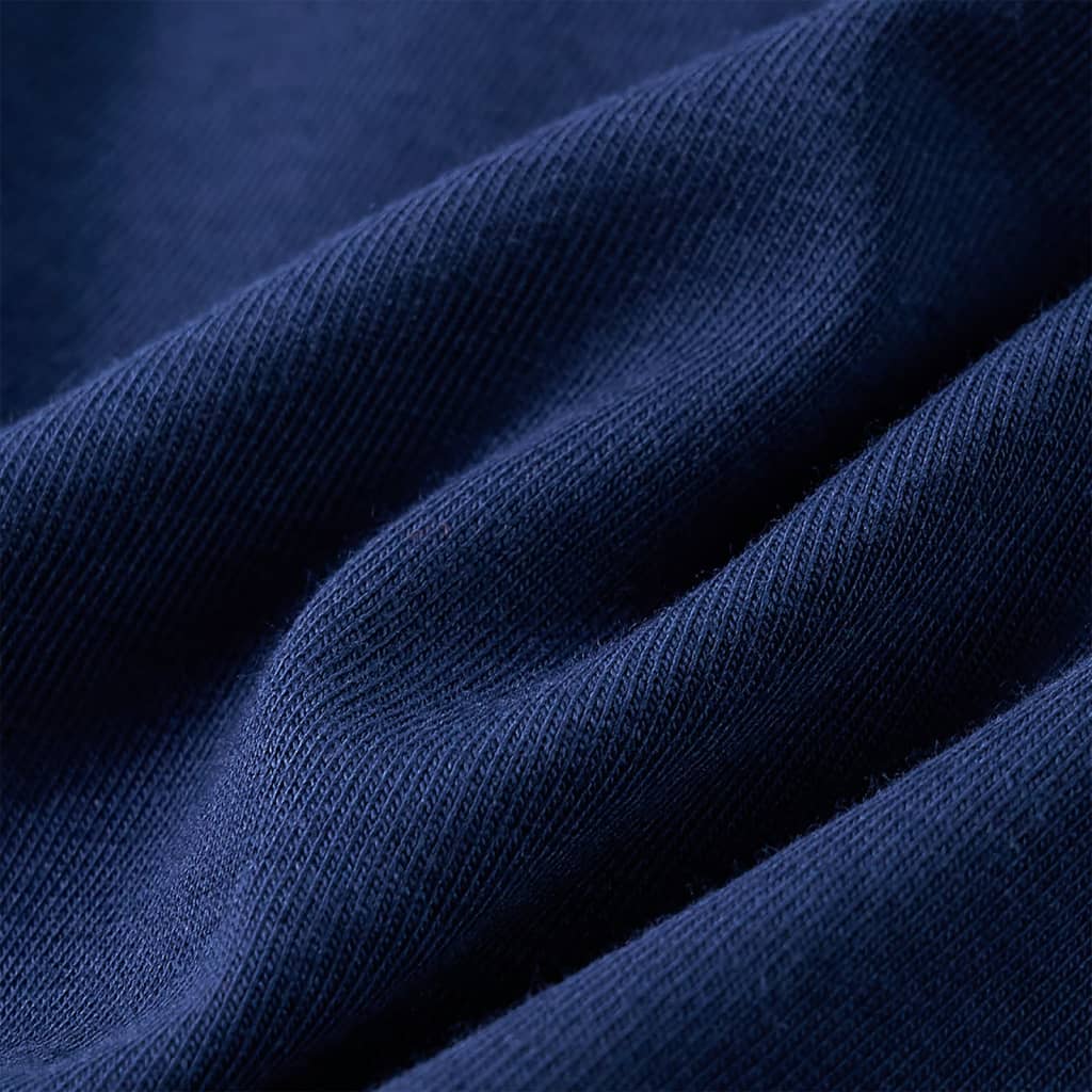 T-shirt de manga comprida para criança azul-marinho 140