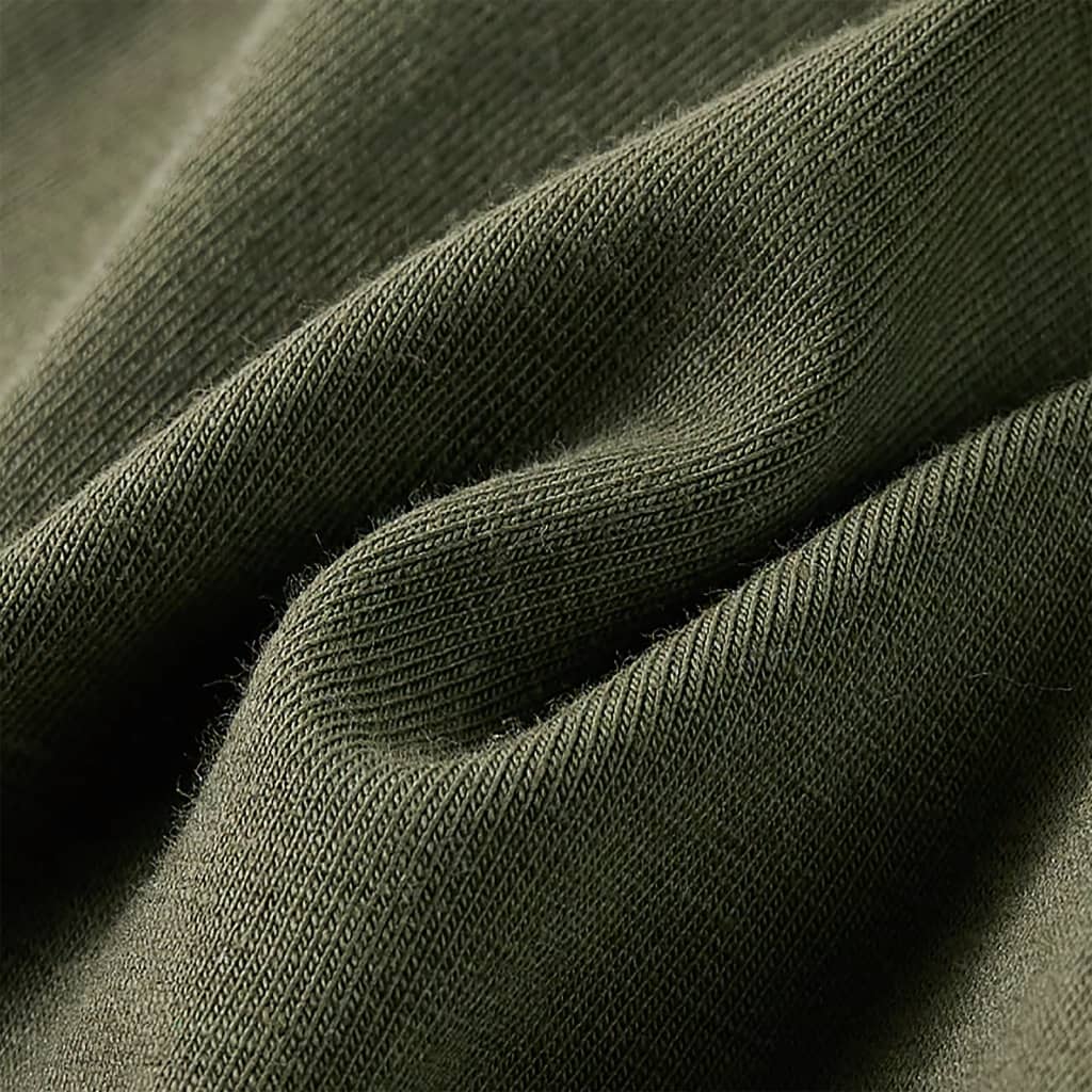 T-shirt de manga comprida para criança cor caqui 140