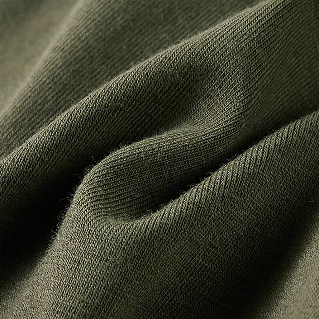 T-shirt de manga comprida para criança cor caqui 140